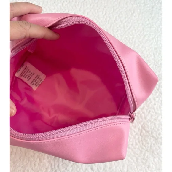 (NWT) BATH & BODY WORKS • 3-Piece Pink/White Faux Leather Cosmetic Travel Set - Picture 10 of 15